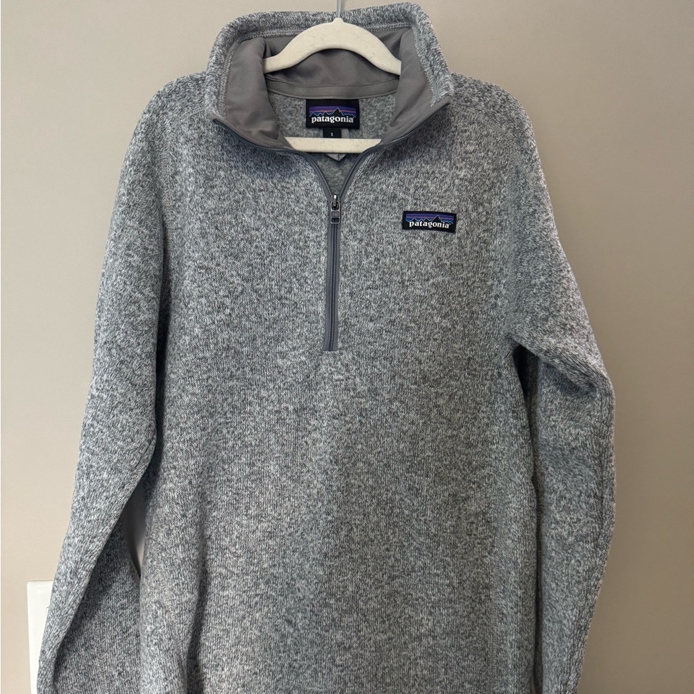 Patagonia Women's Better Sweater 1/4 Zip Size Small Gray